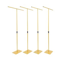 ‌4* Wedding Backdrop Stands Metal Tabletop Height Adjustable Backdrop Stand Gold