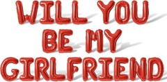 Letter Balloons – WILL YOU BE MY GIRLFRIEND 16″ Inch Alphabet Letters Foil My…