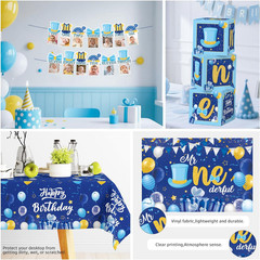 237-Piece Mr Onederful 1st Birthday Party Decoration Set for Boys