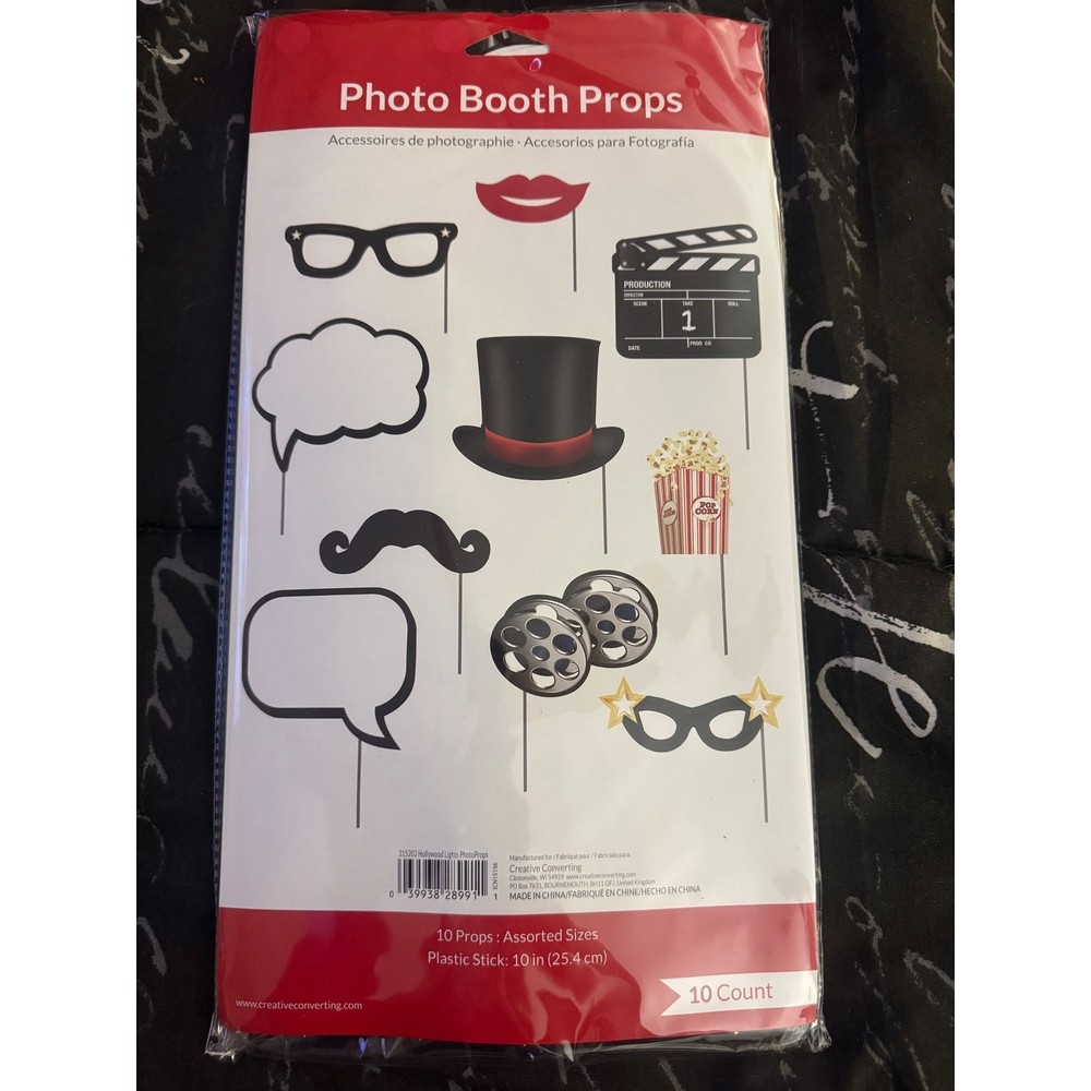 Creative Converting Hollywood Lights Photo Booth Props 10 ct Movie Theme Party