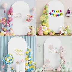 7.2FT Wedding Arch Backdrop Cover Spandex Fitted White Wedding Arch Covers Round