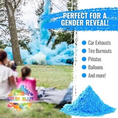 Color Blaze – 5lbs Blue Colored Powder – Holi Fun Run Color War Festival Party