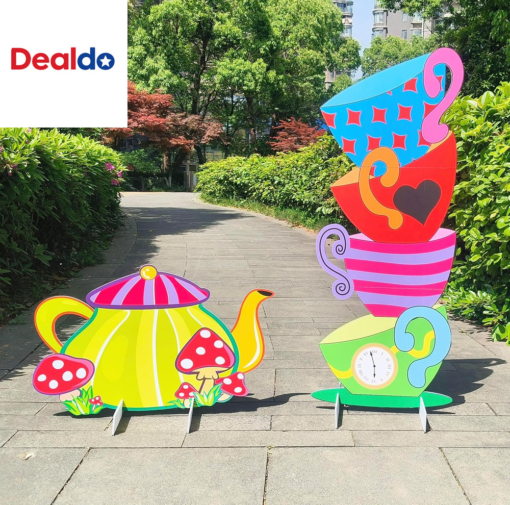 Alice Party Decorations Wonderland Yard Decor,Garden Tea Party Decorations Yard