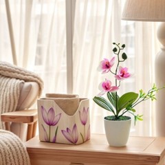 Colorful 3D Printed Butterfly Orchids Flower Pot Home Living Room Decoration
