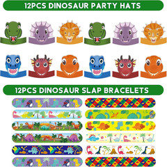 320PCS Dinosaur Birthday Party Decorations Favors Supplies, Dino Goodie Bags Fil