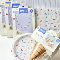 Ice Cream Cone Party Decorations & Party Supplies 6pc set