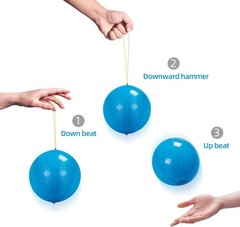 12Pcs Punch Balloons, 18 Inches Punching Balloons, Assorted Color Neon Punch Ba