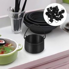 20 Pcs Spooky Decorations Cauldrons for Food Dollhouse Miniatures