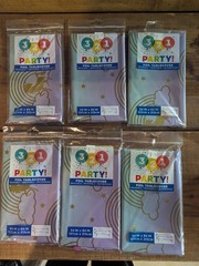 9 PC Set Party Supplies, Unicorn/Rainbow- Tablecloths, Garland, Topper, Balloons