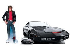 Knight Rider Official Cardboard Cutout Set of 2 with Michael Knight and KITT
