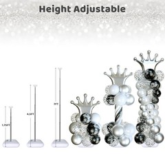 SINBEE Balloon Arch Stand, Balloon Arch Kit of 2, 7 Feet Height Adjustable Me…