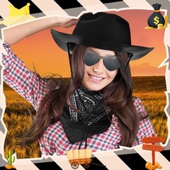 18 Pcs Western Cowboy Plastic Hat Set Include 6 Hats 6 Paisley Bandanas 6 Pai…