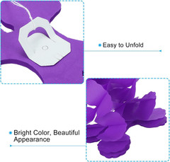 9.8Ft Four-Leaf Garland, 6 Pack Tissue Paper Hanging Flower Garland Reusable Str