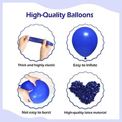 110pcs Royal Blue Balloon Garland Arch Kit – 18/12/10/5 inch Latex Balloons for