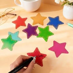 Star Paper Cutouts Assorted Colors Classroom Bulletin Board Decor 117 PCS