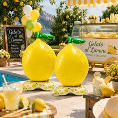 2 Pack Lemon 4 ft Giant Standing Fruit Foil Balloon Summer Party Decorations …