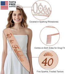 40Th Birthday Decorations for Women,32Pcs Back in 1986 Birthday Party Decoration