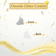 100Pcs Nautical Confetti, Gold Glitter Anchor Rudder Table Confetti, Nautical Cr