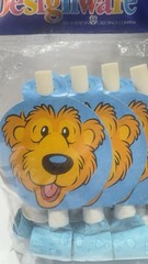 Bear in the Big Blue house Vtg Party Supplies NOS medallion blow-outs SEALED 16