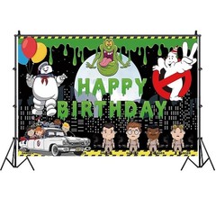 Ghostbusters Birthday Backdrop Background Banner Photo Birthday Party Decor