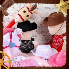 36 Pcs Cowboy Party Costume Set, Farm Cowboy Hats Paisley Bandanas Inflatable…