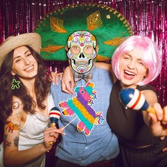 Cinco De Mayo Decorations Photo Booth Props Fiesta Mexican Taco Party Supplies