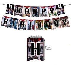 BTS Star Happy Birthday Party Decoration Banner Balloon Cake Topper Holiday Gift