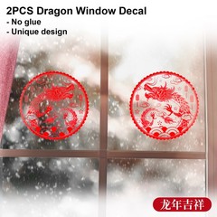 38Pcs Chinese New Year Decoration Hanging Dragon Lanterns Set with Felt Ornament