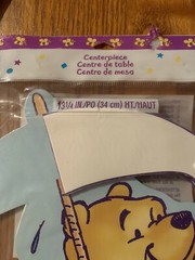 DISNEY Fold Out Honeycomb Tissue Centerpiece Winnie the Pooh, Piglet-vintage