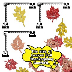 200 PCS Fall Leaves Confetti for Thanksgiving Baby Shower Birthday Party