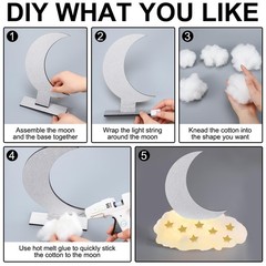 9 Sets Twinkle Twinkle Little Star Table Centerpieces DIY Moon Stars Baby Sho…
