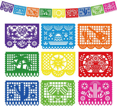 1 Pack Mexican Party Decorations – 18 FT Large Fiesta Banner, Plastic Papel
