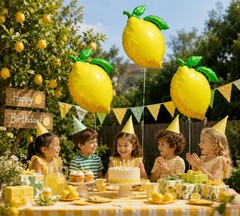 Yellow Lemon Balloons,Lemonade Balloons for Freshly Graduated Lemon Decor,She…