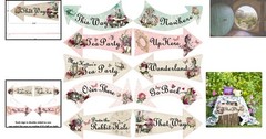 Delightful 10-Piece Arrow Signs Set for Alice in Wonderland-Themed Celebrations