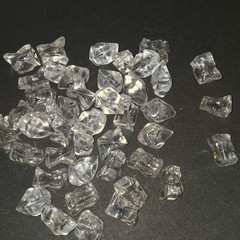 Clear Acrylic Ice Cubes Rocks Crystals Gems Vase Filler Decoration 43 Pieces
