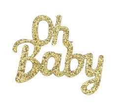 230 Pcs Elephant Confetti Gold Glitter Pink Blue Gray Baby Shower Gender Reveal