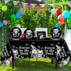 Disposable Death to My 30s Birthday Tableware Set for Effortless Festivities