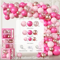 Pink Butterfly Birthday Decor – Tableware & Balloons