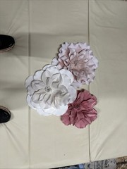 Paper Wall Flowers From Michaels Back Drop Wedding Baby Shower Pink White Decor