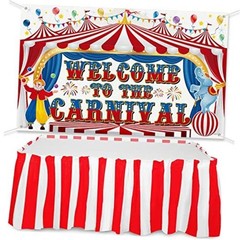Large Carnival Circus Party Decorations 71 x 43 Inch, Welcome to The Carnival