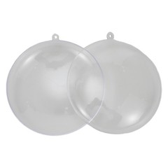 Flat Base Compatible Clear Plastic Ball for Standing or Hanging 7 9 11 cm