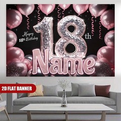 1pc Personalized 18th Birthday Banner Custom Number 18 Balloon Party Decoration❀