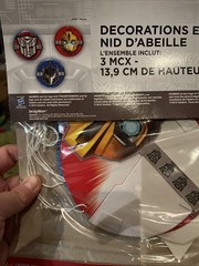 Transformers Honeycomb Hanging Decoration (3 Pieces) 5.5 IN. Backdrop Party Kid