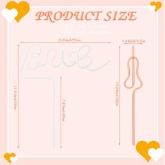 Sunnyray 12 Pcs Bachelorette Party Decorations One Size, White, Orange