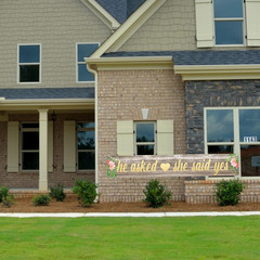 He Asked She Said Yes Backdrop Banner Decorations, Large Wedding Engagement Part