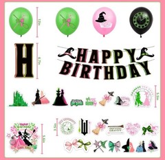 38pcs “Wicked” Witch Birthday party Supplies Decorations-US seller New
