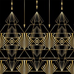 Beistle 2-Count 1920S Tablecover Art Deco Decor Table Decorations For Party