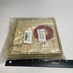12 Pack Square Floral Hoops with Stand 8in Metal Rings DIY Table Decoration Gold