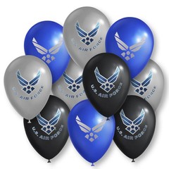 U.S. Air Force Party Balloons – 10 pcs 12 in Latex balloons in Officially Lic…
