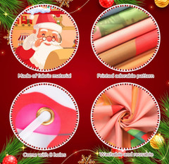 Christmas Garage Door Banner Large Santa’s Toy Shop Garage Door Cover 6×13 FT